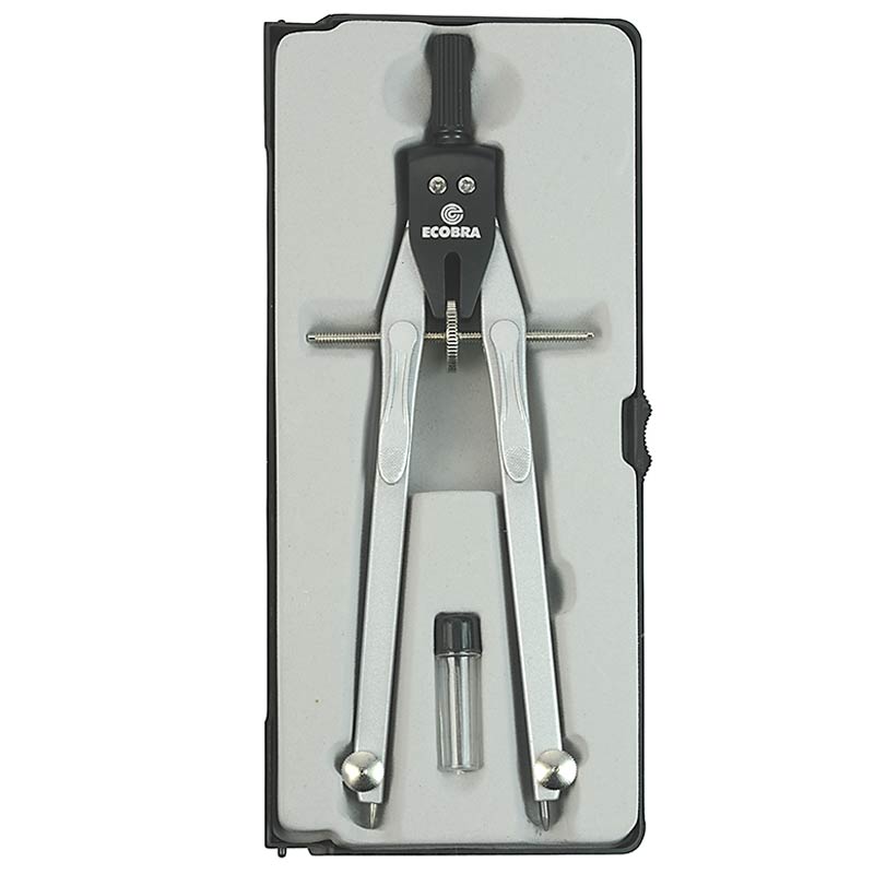 ecobra-duo-tec-schnellverstell-zirkel-silber-170-mm image 1