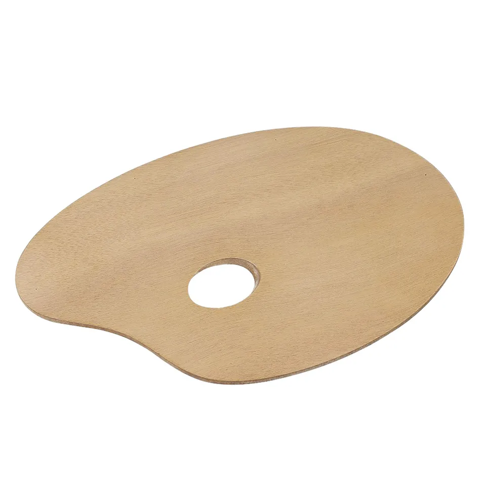fleur-zubeh-r-malpalette-tavolozza-ovale-holz-20x30 image 1