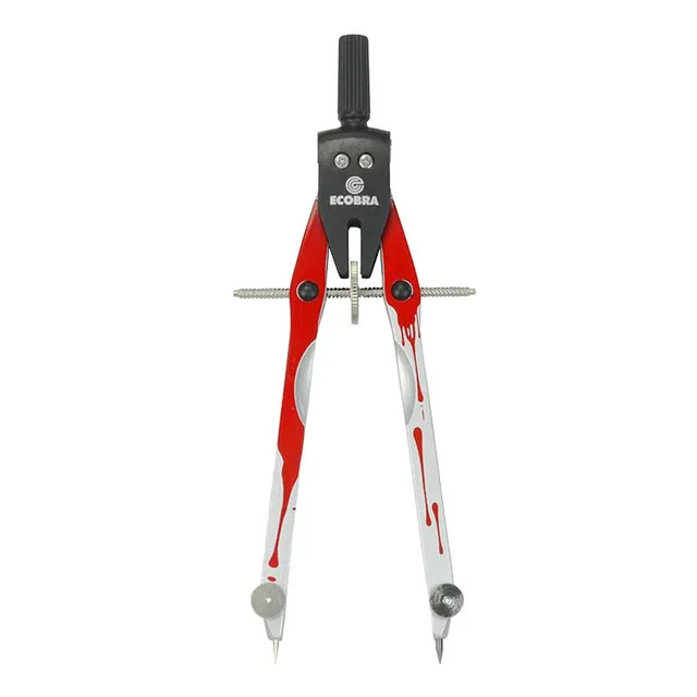 ecobra-modern-art-426417-zirkel-schnellversteller-silber-rot image 1