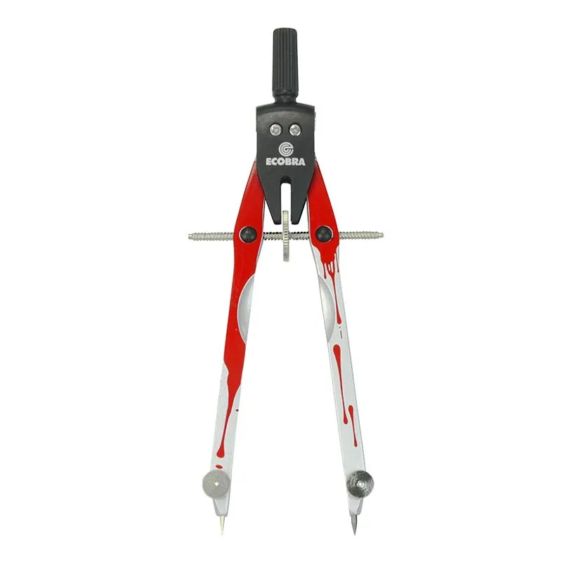 ecobra-modern-art-426417-zirkel-schnellversteller-silber-rot image 1