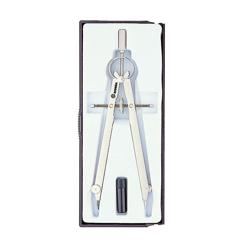 ecobra-master-geometrie-zirkel-messing-mattvernickelt image 1