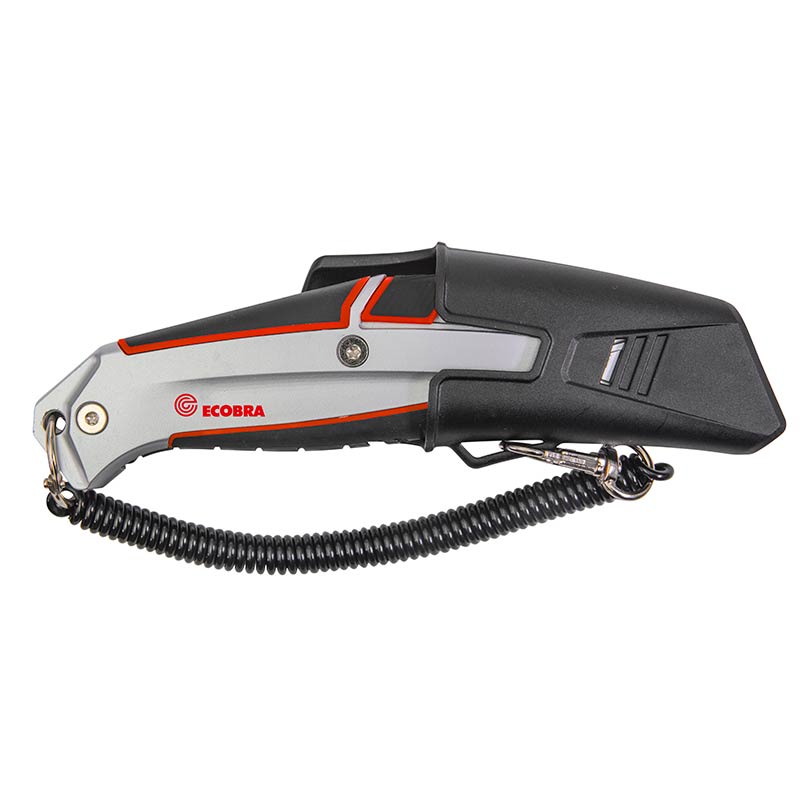 ecobra-02-schneiden-sicherheits-cutter-aluminium-mit-halter-trapezklinge image 1
