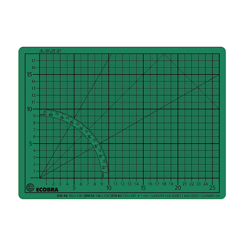 ecobra-twin-schneidematte-30x22-cm-gr-n-schwarz-selbstheilend image 2