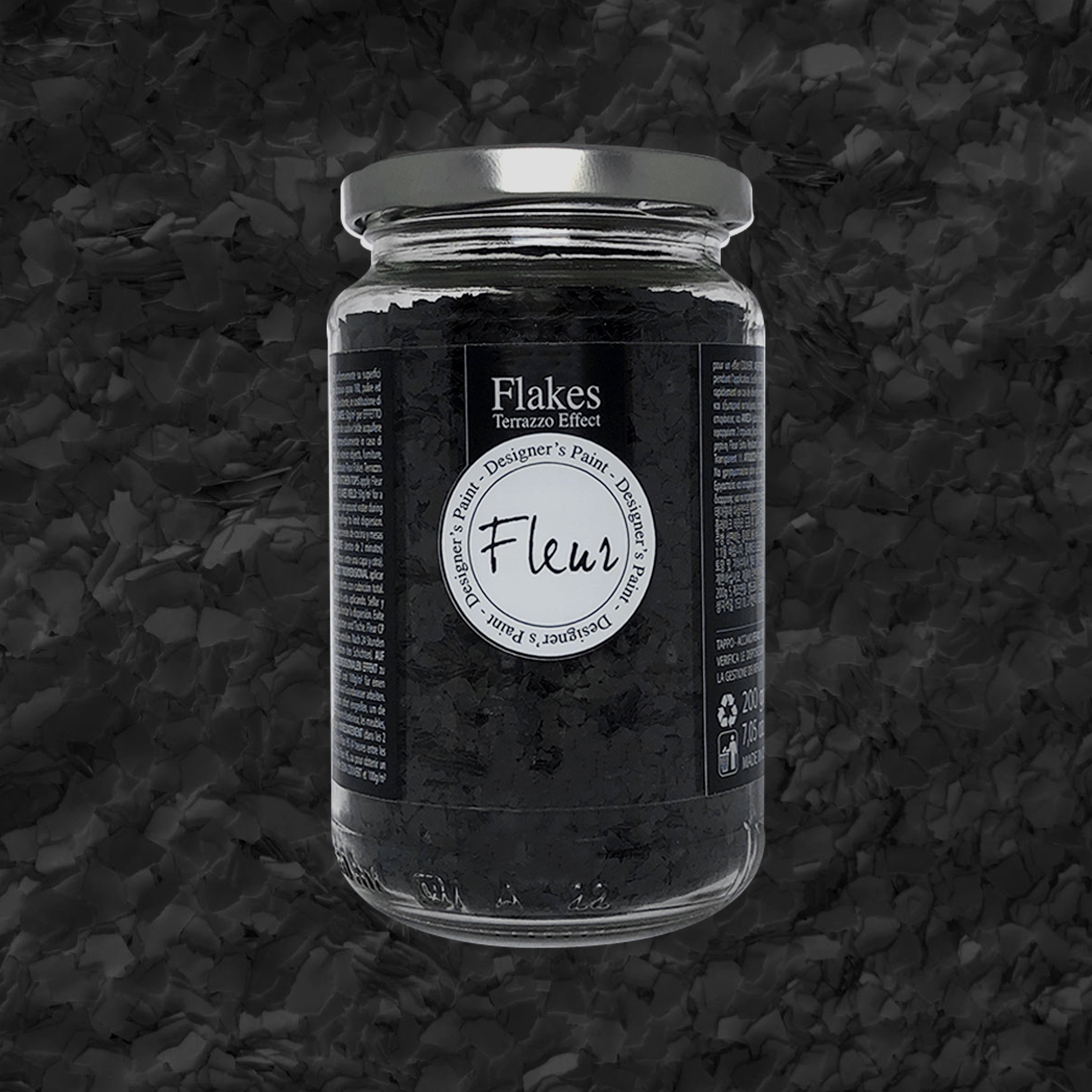 fleur-flakes-onyx-black-terrazzo-flakes-schwarz image 2