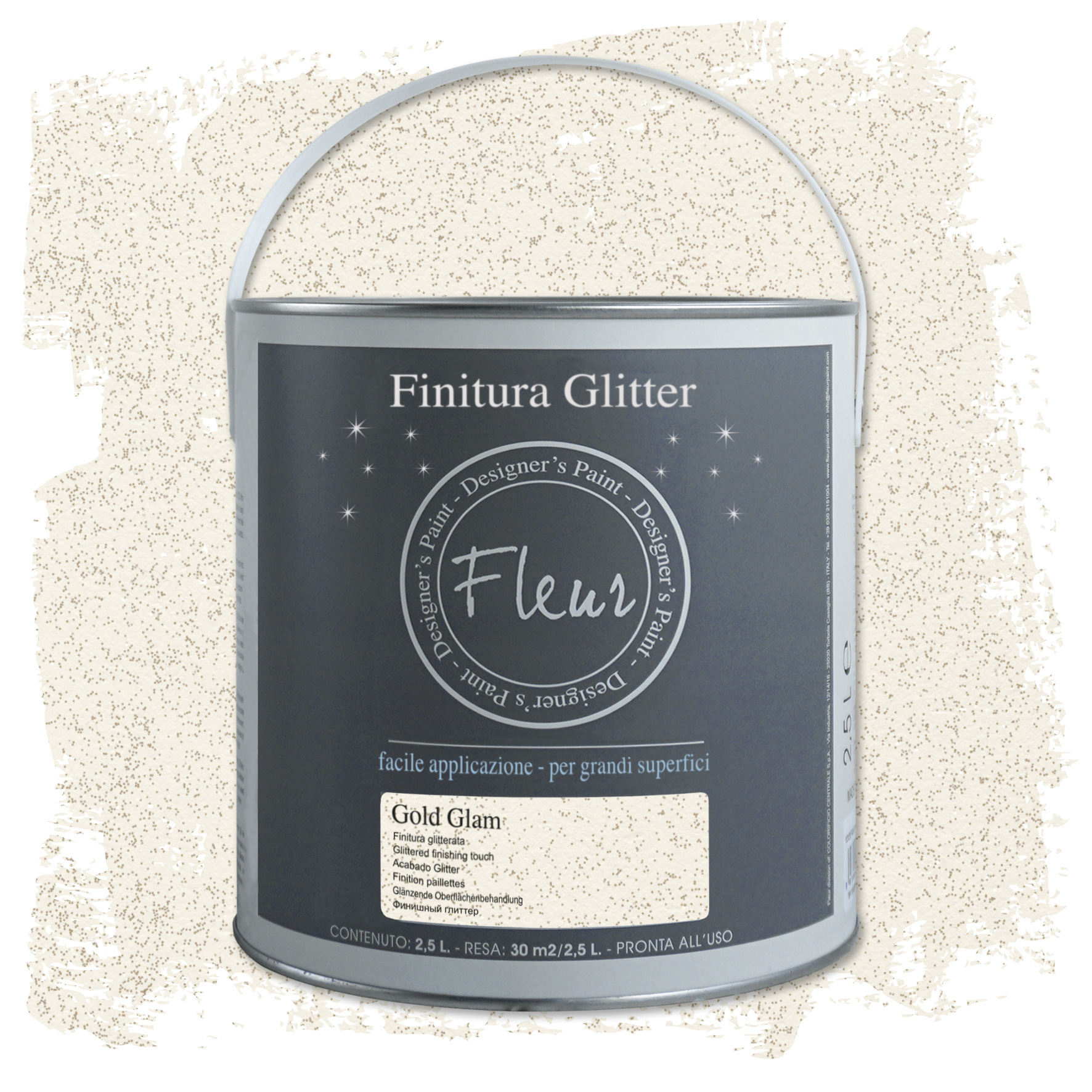 fleur-varnishes-and-waxes-finitura-glitter-gold-glam-10-ml image 2