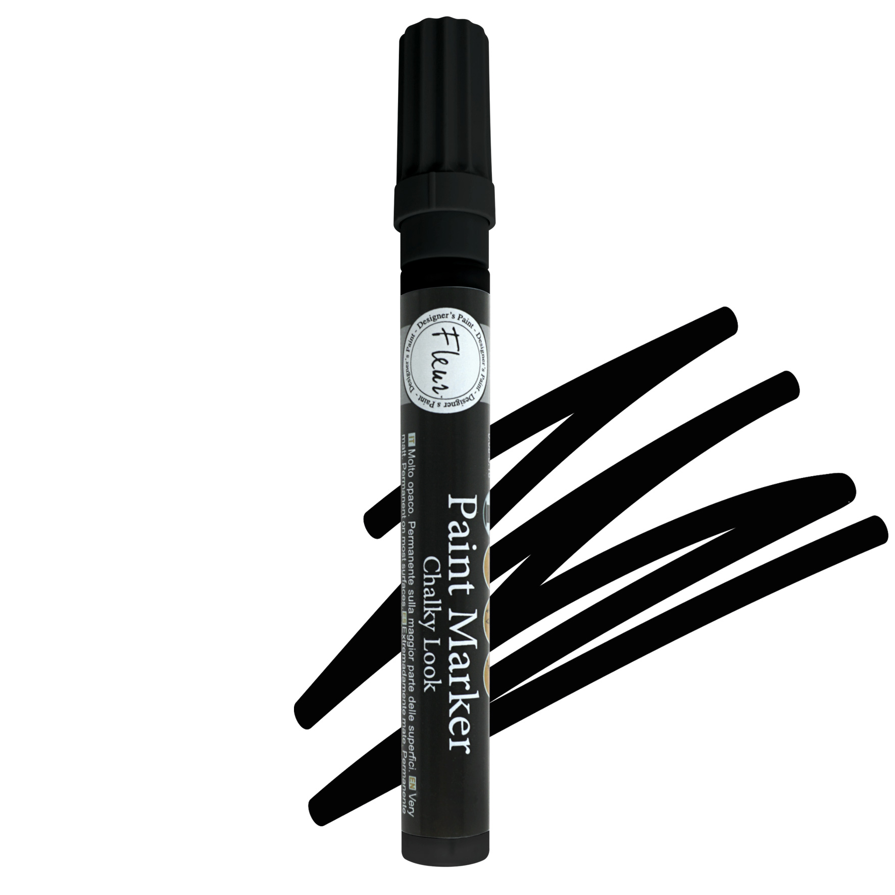 fleur-paint-markers-black-lackstift-schwarz-matt-deckend image 2