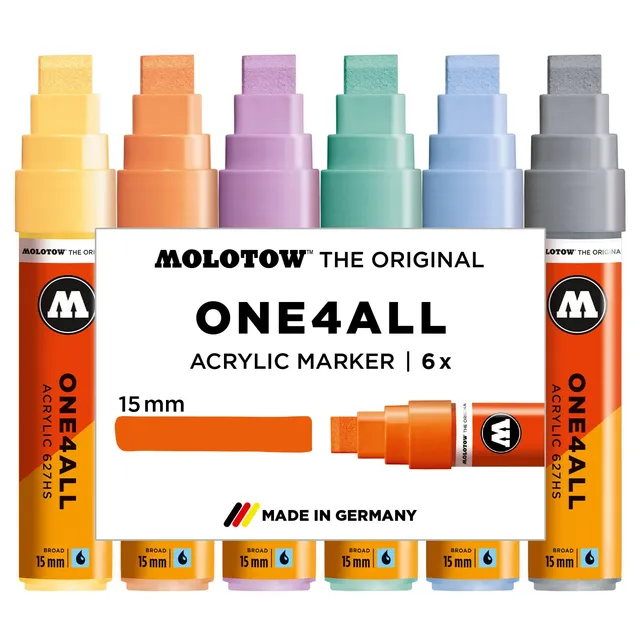 molotow-one4all-627hs-acrylmarker-pastell-set-15-mm-6-st-ck image 1